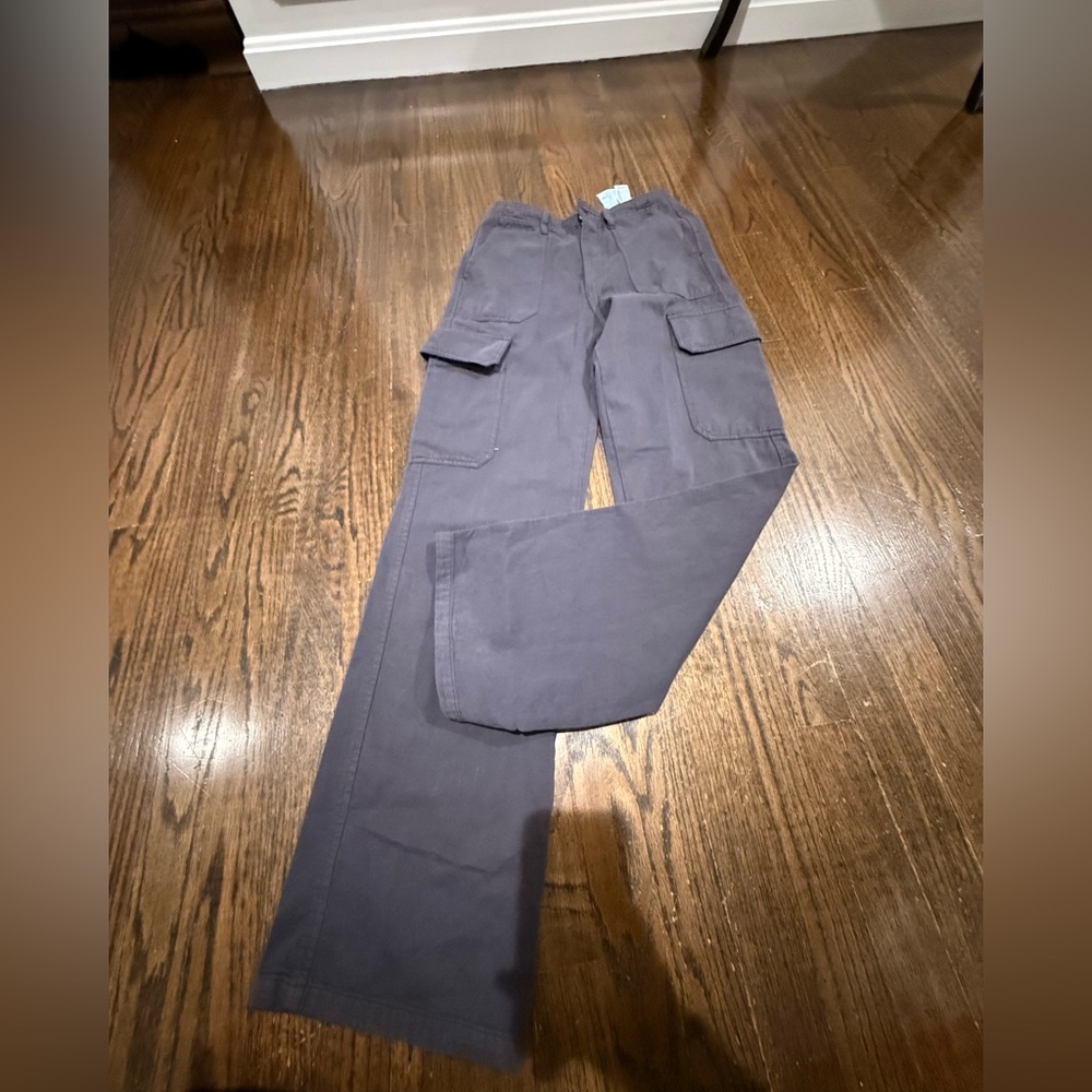 Women’s high rise Cargo Pants in Dark Gray - Classic Utility Style